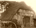 "Hinz' Häuslingshaus", (heute "Wehrhoff" nach einem späteren Besitzer), erbaut vor 1830, Schwalingen No.16, in den 1920er Jahren